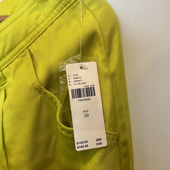 NEW Anthropologie Light Yellow Wide Leg Pants - Picture 9 of 16